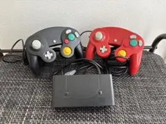 【動作確認済】GC型コントローラー2点＋接続タップ（Switch/PC対応）