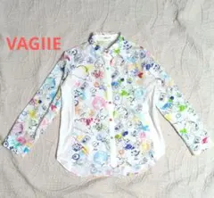 VAGIIE 総柄シャツ　Sサイズ　バジエ