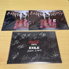 【未開封】EXILE コカコーラゼロ　コラボ　クリアファイル3枚