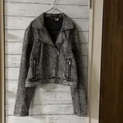 DIVIDED BY H&M ストレッチデニム ライダースジャケット古着屋購入
