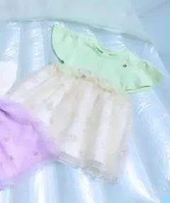 ★メルカリ便★アプレレクール シェル刺繍ドッキングトップス 140cm