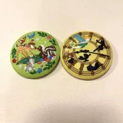 ピーターパン＆バンビ　ディズニー刺繍缶バッジ　まとめ売り