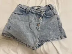 ZARA デニム ハーフパンツ ライトブルー