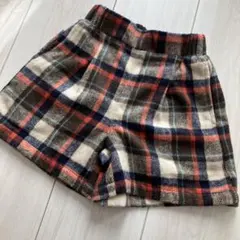 タグ付き新品未使用　ペアマノン　チェック柄ショートパンツ　100サイズ
