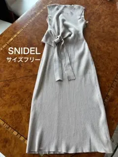 SNIDEL ノースリーブサマーニットワンピース サイズフリー