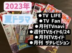 2023年 TV 誌 8月号 切り抜き ５冊分