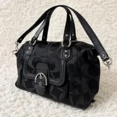 coach コーチ アシュレイ 黒 ミニボストン 2way ブラック y2k - メルカリ
