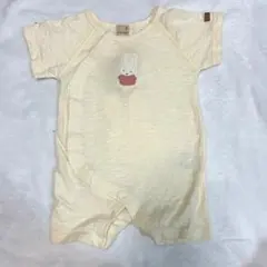 お値下げpetit main プティマイン ロンパース 半袖 ミッフィ　80cm