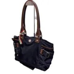 【りーー 様専用】Orobianco ビジネスバッグ ブラック × ブラウン