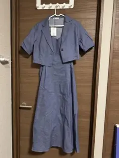 ナチュラルクチュール ショートジャケット×ジャンスカSET