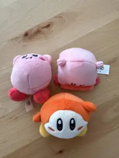 マクドナルド　ハッピーセットのおもちゃ 星のカービィ　ぬいぐるみ 3点セット