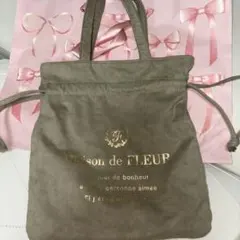 Maison de FLEUR グリーン トートバッグ