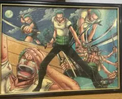 【廃盤】ONE PIECEゾロ ジグソーパズル（1000ピース）額縁付き 完成品