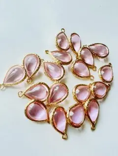 NO.284-② クリスタルチャーム ドロップシェイプ 12×19mm