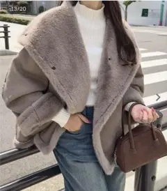 週末sale☆ボアショートコート - メルカリ