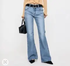 MOUSSY MVS MIDRISE FLARE デニム 25 美品