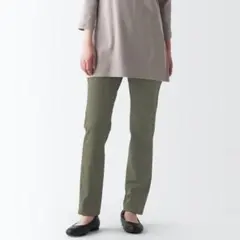 無印良品 L 【ウエストゴム】 縦横ストレッチチノスリムテーパードパンツ