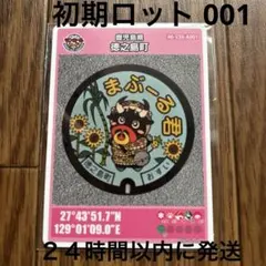激レア マンホールカード 徳之島 離島 まぶーる君