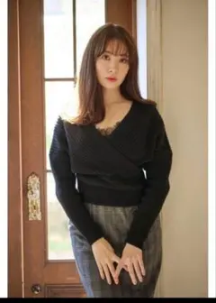 Her lip to Orsay Plaid Skirt Set S