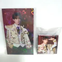 M!LK 山中柔太朗 サクラステージ スクエア缶バッジ ホログラムトレカ