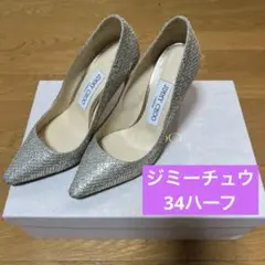 JIMMY CHOO シルバー ハイヒール・パンプス 34ハーフ