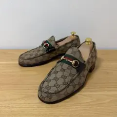 グッチ　ホースビット　ローファー　GG 総柄　41.5サイズ　シェリーライン