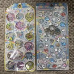 ぷくぷくあわわちゃんプチドロップステッカー ウォーターシール 2枚セット