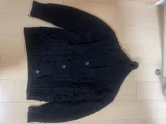 ZARA MAN 黒 ケーブルニット カーディガン