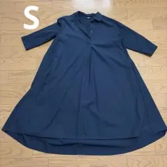 UNIQLO ネイビー シャツワンピース Sサイズ