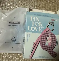 PIN FOR LOVE アルファベットペンダントPOP MART ラブブ X