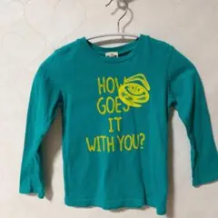 east peak ターコイズ 長袖カットソー 110 cm