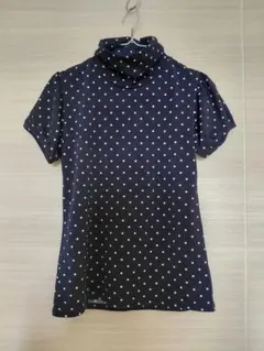 HEALTHY KAREN ヘルシーカレン 黒白 ドット柄 半袖Tシャツ L