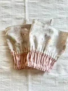 スーちゃん※アームカバー※くすみピンク✖️グレー