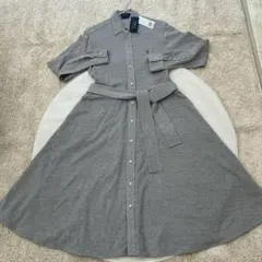 Polo Ralph Lauren グレー ロングフレアワンピース新品