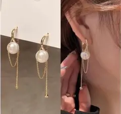 ♥️再入荷♥️おしゃれ　海外　パール　ピアス　アクセサリー　ゴールド　韓国