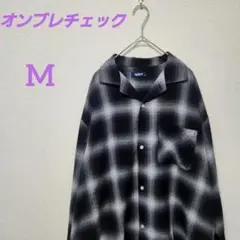 新品 オンブレチェック シャツ M パープル キャルトップ 風