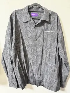Black Eye Patch ヘビ柄シャツ L 古着