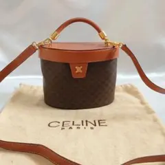 美品 CELINE マカダム柄 ポーチ バニティバッグ 2way