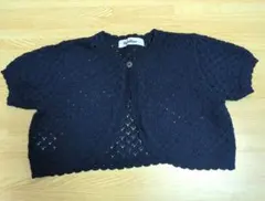 familiar ネイビー カーディガン ボレロ　半袖　110 ファミリア