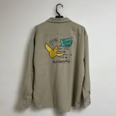 マークゴンザレス MarkGonzales 長袖シャツ　M 刺繍口ゴ　メンズ