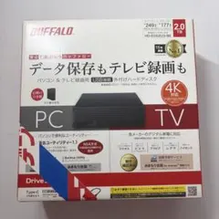 BUFFALO 外付けHDD HD-EDS2U3-BE 2TB