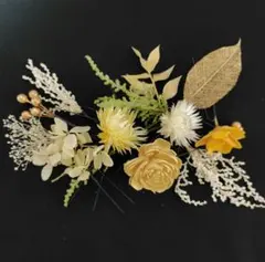 髪飾り　プリザーブドフラワー他 　全14パーツ