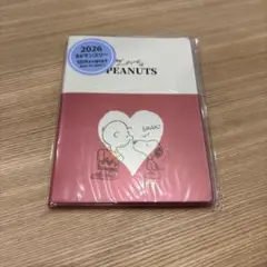スヌーピー 手帳 2026年 A6 マンスリー LOVE&SMAK