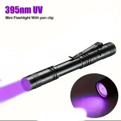 395nm UV 미니 손전등 (펜 클립 1개 포함)