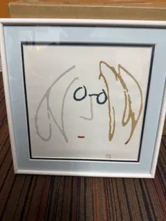 ジョンレノン John Lennon 額装絵画 TWO IS ONE - メルカリ