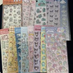 サンリオ　ぷくっとシール14枚セット　ダイソー