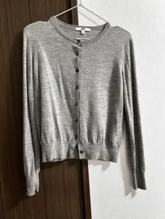 UNIQLO グレー ウール カーディガン M