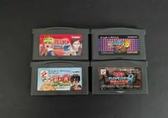 ゲームボーイアドバンスソフト4本セット　ナルト　遊戯王　ロックマン　筋肉番付