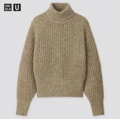 未使用　UNIQLOU ユニクロユー　ローゲージタートルネックセーター　ニット