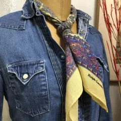 Vintage Ralph Lauren ペイズリー柄スカーフ 1980sのサムネイル